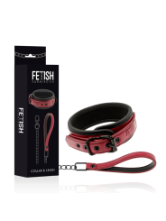FETISH SUBMISSIVE DARK ROOM - COLLAR CON CADENA CON FORRO DE NEOPRENO