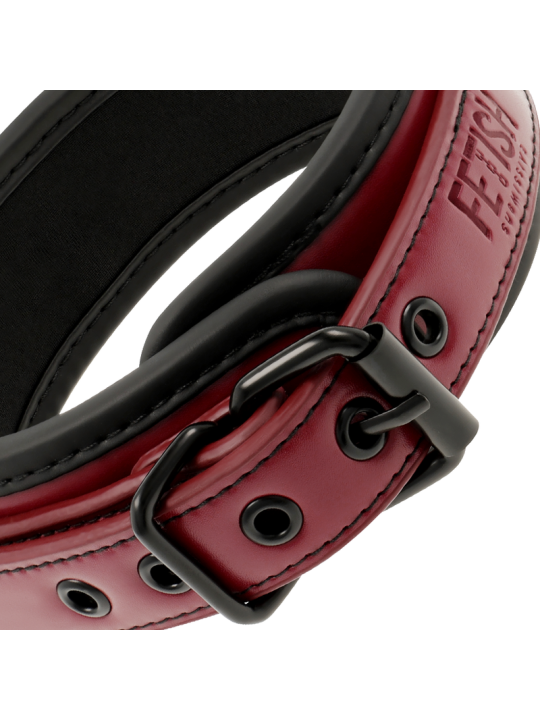 FETISH SUBMISSIVE DARK ROOM - COLLAR CON CADENA CON FORRO DE NEOPRENO