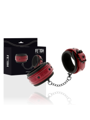 FETISH SUBMISSIVE DARK ROOM - ESPOSAS TOBILLOS CUERO VEGANO CON FORRO DE NEOPRENO