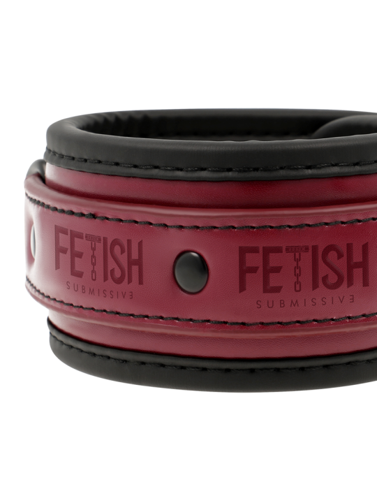 FETISH SUBMISSIVE DARK ROOM - ESPOSAS TOBILLOS CUERO VEGANO CON FORRO DE NEOPRENO