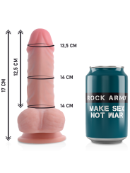 ROCKARMY - ARNES + DUAL DENSITY PANZER DILDO REALISTA 17 CM -O- 4.46 CM