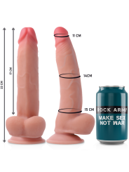ROCKARMY - ARNÉS + DUAL DENSITY LEOPARD DILDO REALISTA 23 CM -O- 4.77 CM