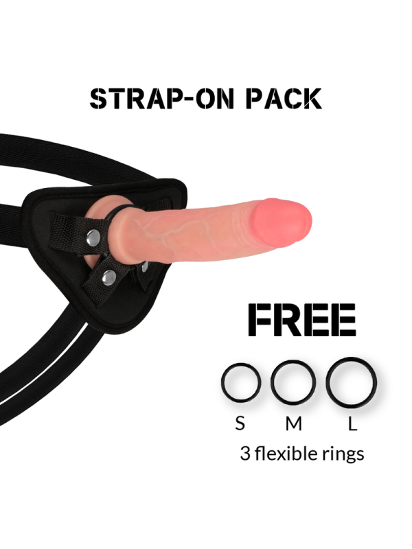 ROCKARMY - HARNESS + LIQUID SILICONE DILDO PREMIUM AVENGER 19 CM -O- 3.98 CM