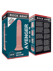 ROCKARMY - HARNESS + LIQUID SILICONE DILDO PREMIUM AVENGER 19 CM -O- 3.98 CM