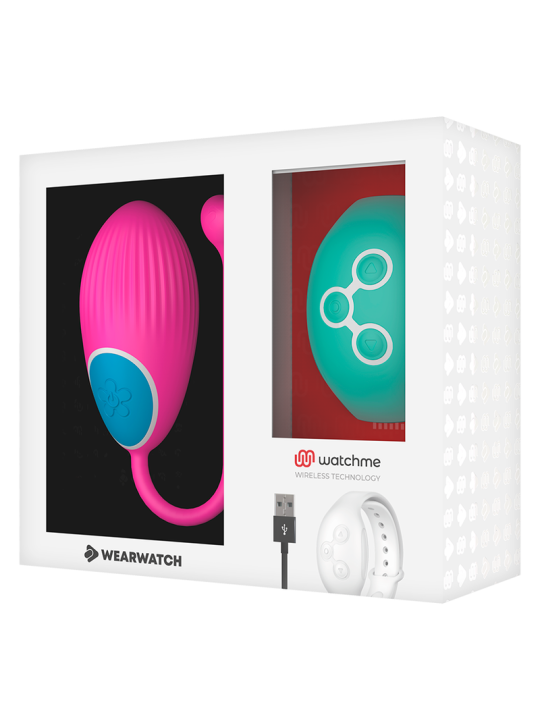 WEARWATCH - HUEVO CONTROL REMOTO TECHNOLOGY WATCHME FUCSIA / AGUA MARINA