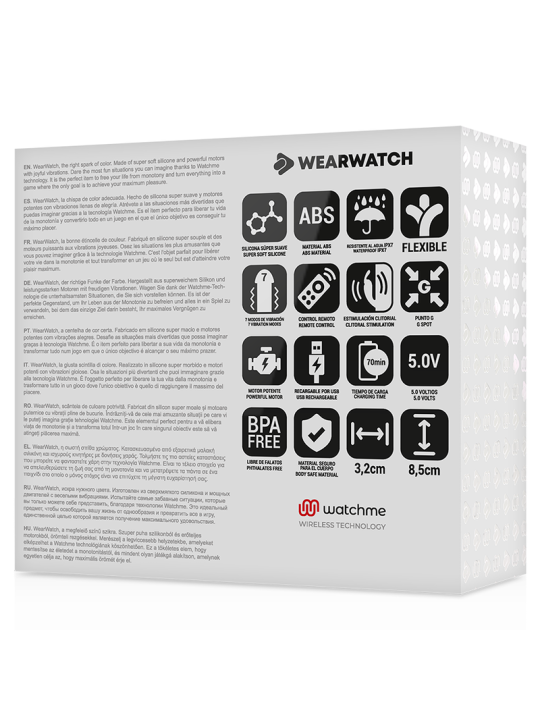 WEARWATCH - VIBRADOR DUAL TECHNOLOGY WATCHME FUCSIA / ROSA