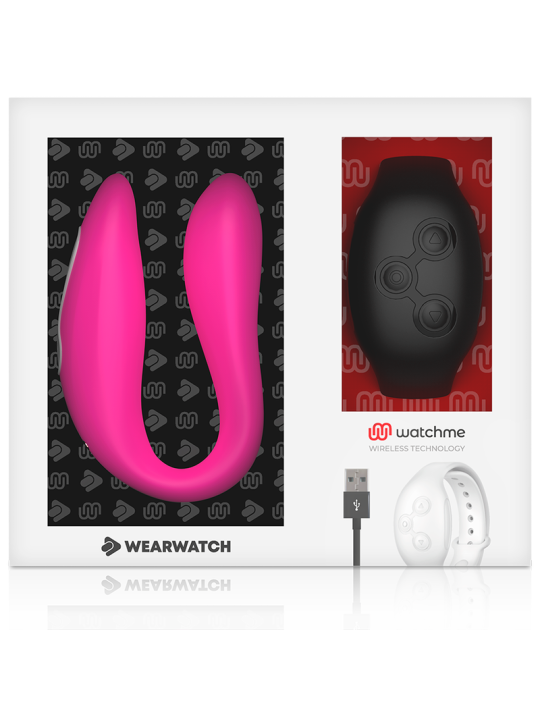 WEARWATCH - VIBRADOR DUAL TECHNOLOGY WATCHME FUCSIA /AZABACHE