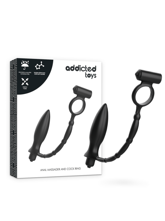 ADDICTED TOYS - PLUG ANAL CON ANILLO VIBRADOR