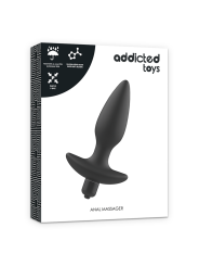 ADDICTED TOYS - MASAJEADOR PLUG ANAL CON VIBRACIÓN NEGRO