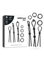 ADDICTED TOYS - KIT DE 7 ANILLAS SILICONA FLEXIBLE