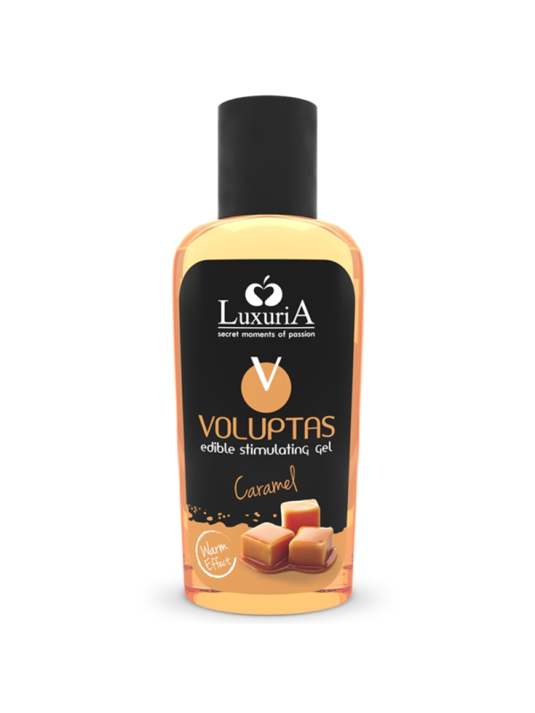 INTIMATELINE LUXURIA - VOLUPTAS GEL MASAJE COMESTIBLE EFECTO CALOR - CARAMELO 100 ML
