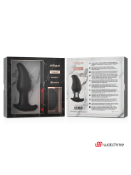 ANBIGUO - WATCHME CONTROL REMOTO PLUG ANAL VIBRADOR CON ROTACIÓN DE PERLAS AMADEUS