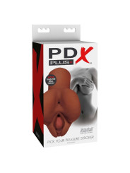 PDX PLUS - PICK YOUR PLEASURE MASTURBADOR DOBLE MARRÓN