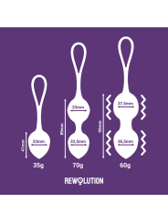 REWOLUTION - REWOBEADS BOLAS VIBRADORAS CONTROL REMOTO CON TECNOLOGIA WATCHME