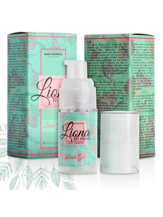 LIONA BY MOMA - VIBRADOR LIQUIDO LIBIDO GEL 15 ML