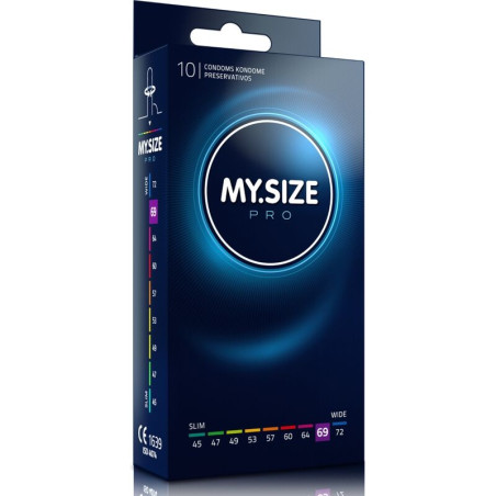 My Size Pro: 10 preservativos de 69 mm a medida