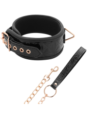 BEGME - BLACK EDITION COLLAR CUERO VEGANO CON FORRO DE NEOPRENO