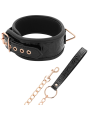 BEGME - BLACK EDITION COLLAR CUERO VEGANO CON FORRO DE NEOPRENO