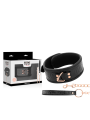 BEGME - BLACK EDITION COLLAR CUERO VEGANO CON FORRO DE NEOPRENO