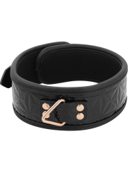 BEGME - BLACK EDITION COLLAR CUERO VEGANO CON FORRO DE NEOPRENO
