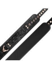 BEGME - BLACK EDITION COLLAR CUERO VEGANO CON FORRO DE NEOPRENO