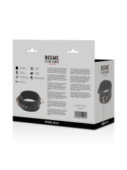 BEGME - BLACK EDITION COLLAR CUERO VEGANO CON FORRO DE NEOPRENO