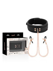 COQUETTE CHIC DESIRE - FANTASY COLLAR CON PINZAS PEZONES CON FORRO DE NEOPRENO