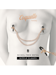 COQUETTE CHIC DESIRE - FANTASY PINZAS METALICAS PEZONES CON CADENA