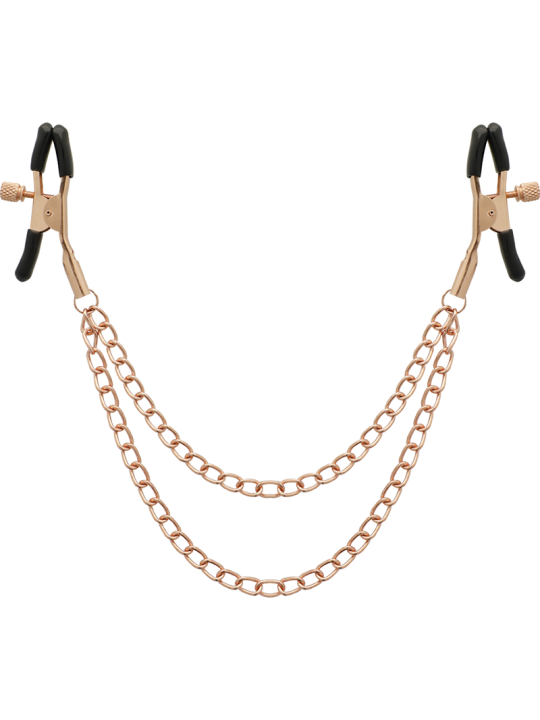 COQUETTE CHIC DESIRE - FANTASY PINZAS METALICAS PEZONES CON CADENA