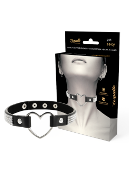 COQUETTE CHIC DESIRE - CHOKER CUERO VEGANO CORAZON