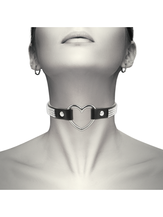COQUETTE CHIC DESIRE - CHOKER CUERO VEGANO CORAZON