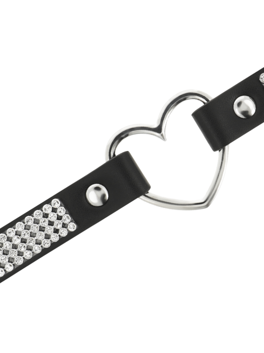 COQUETTE CHIC DESIRE - CHOKER CUERO VEGANO CORAZON