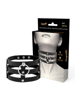 COQUETTE CHIC DESIRE - CHOKER CUERO VEGANO ESTILO FETISH