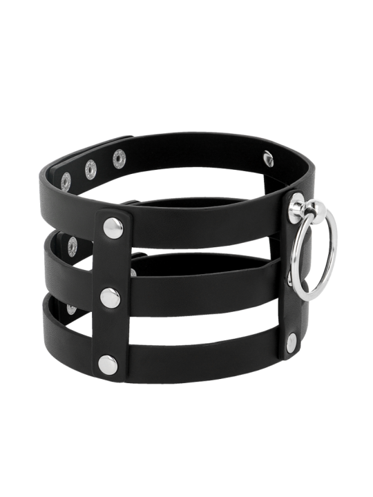 COQUETTE CHIC DESIRE - CHOKER CUERO VEGANO ESTILO FETISH