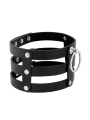 COQUETTE CHIC DESIRE - CHOKER CUERO VEGANO ESTILO FETISH