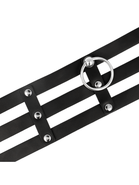 COQUETTE CHIC DESIRE - CHOKER CUERO VEGANO ESTILO FETISH