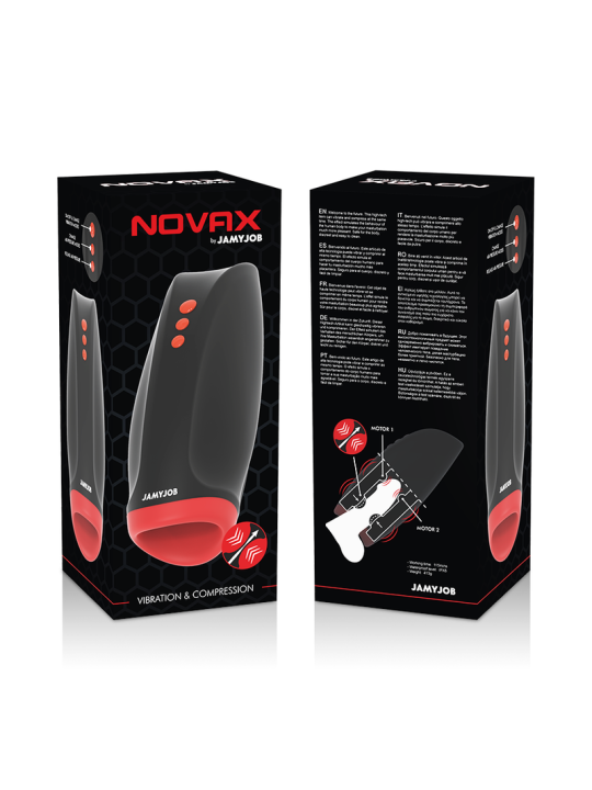 Jamyjob Novax: masturbador con vibración y compresión