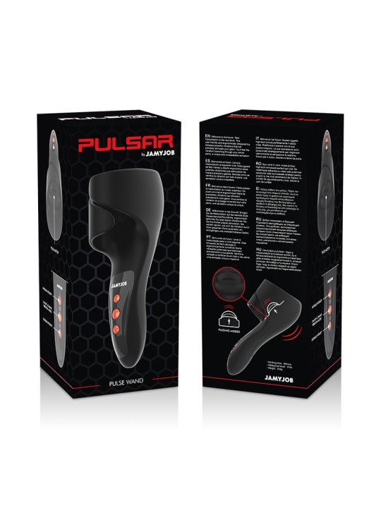 JAMYJOB - PULSAR MASTURBADOR VIBRADOR AJUSTABLE CON GOLPETEO EN GLANDE