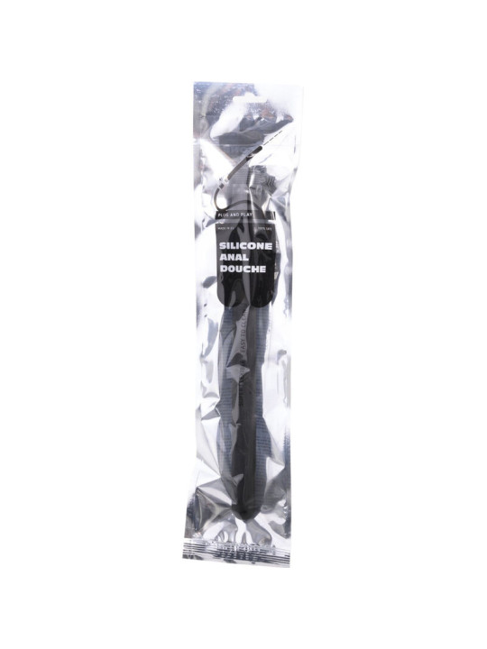 ALL BLACK - DUCHA ANAL SILICONA 27 CM