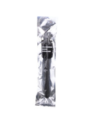 ALL BLACK - DUCHA ANAL SILICONA SISTEMA STOPPER 27 CM
