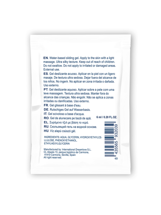 WATERFEEL - GEL DESLIZANTE BASE AGUA NEUTRO 6 ML
