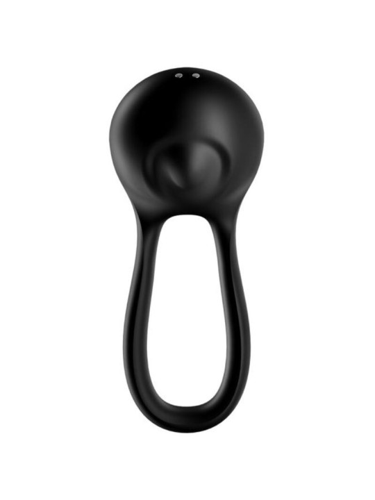 SATISFYER - MAJESTIC DUO ANILLO VIBRADOR NEGRO