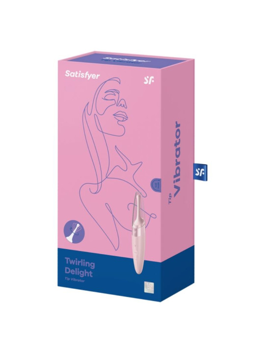 SATISFYER - TWIRLING DELIGHT ESTIMULADOR CLITORIS ROSA