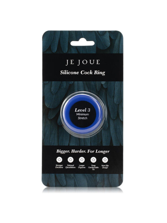 JE JOUE - ANILLO SILICONA AZUL - ESTRANGULAMIENTO MINIMO
