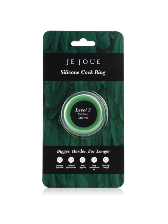 JE JOUE - ANILLO SILICONA VERDE - ESTRANGULAMIENTO MEDIO