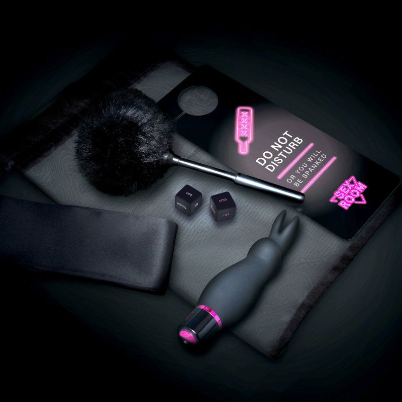 Vibrador clásico Dream Toys Sex Room Raunchy Kit Negro