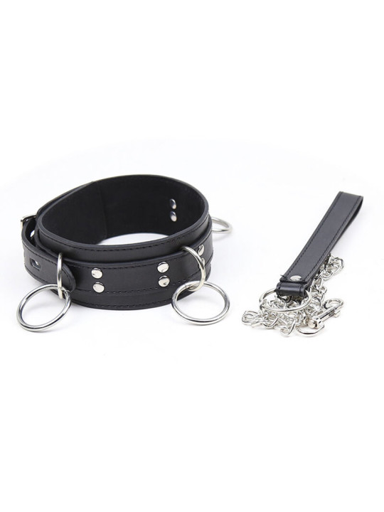 OHMAMA FETISH - COLLAR SUMISION CON 3 ANILLAS