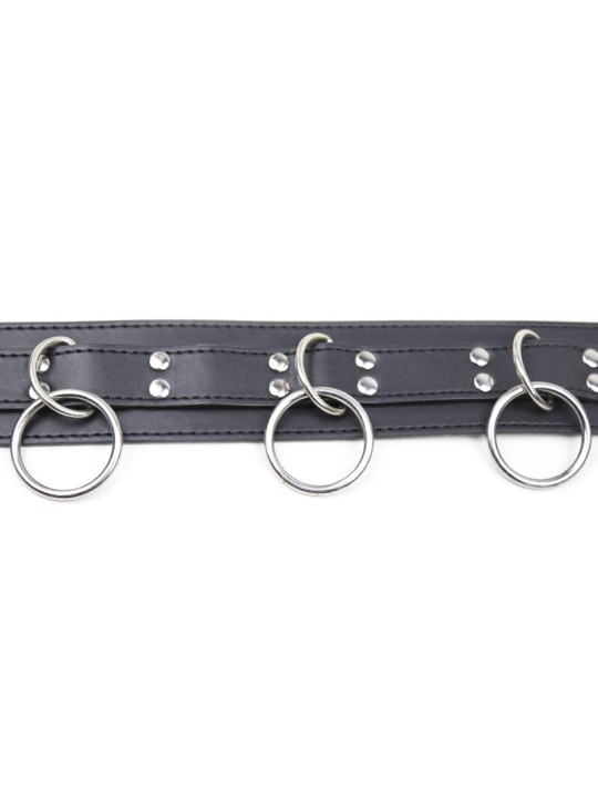 OHMAMA FETISH - COLLAR SUMISION CON 3 ANILLAS
