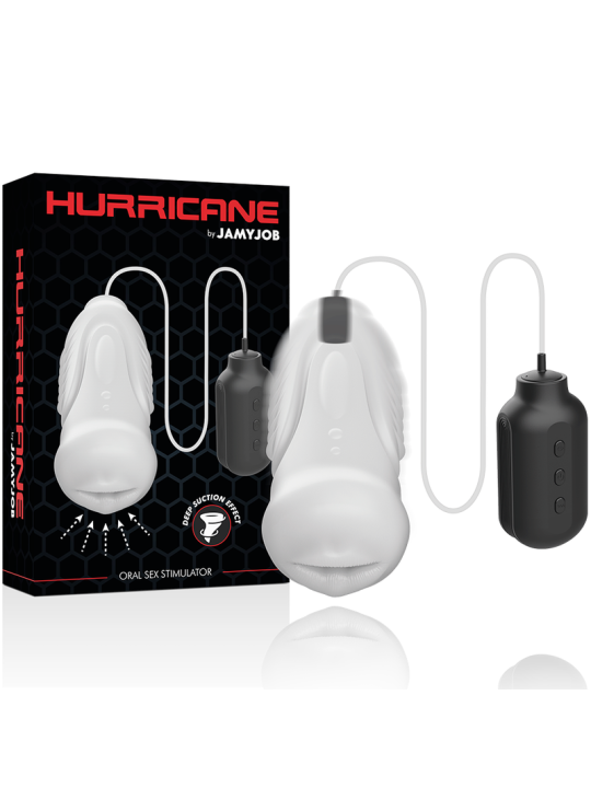 Caja del Jamyjob Hurricane junto a la funda de TPE y su unidad de control de tres botones