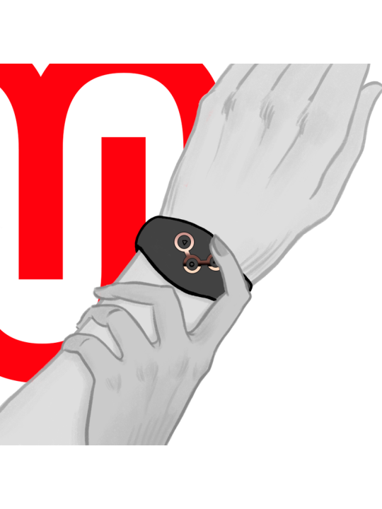WATCHME - RELOJ CONTROL REMOTO WIRELESS TECHNOLOGY AZABACHE Y COBRE